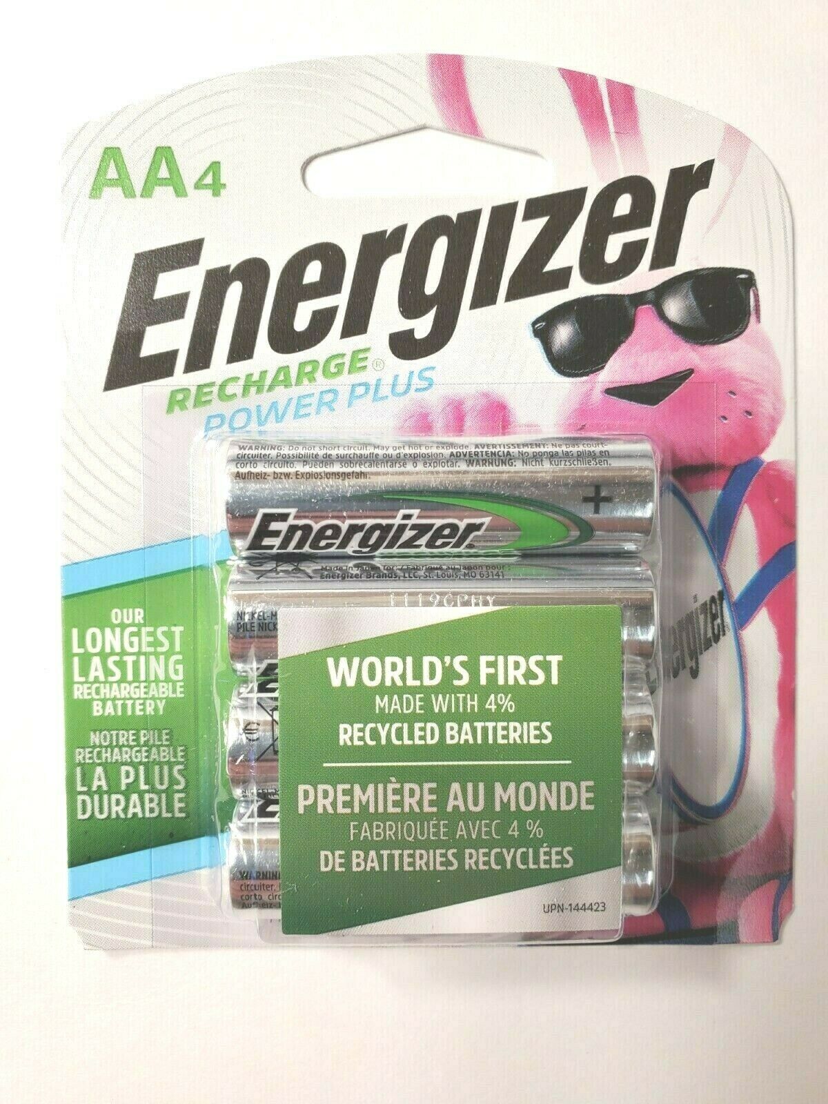 Energizer RECHARGE Power Plus (4) AA Rechargeable Batteries image 0