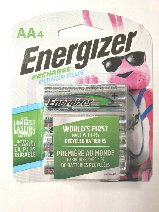 Energizer RECHARGE Power Plus (4) AA Rechargeable Batteries image 0