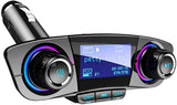 Bluetooth FM Transmitter Handfrees-Calling Radio Adapter Car Kit with Dual USB Port MP3 Player Support TF Card USB Flash Drive image 0