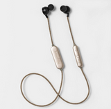 Heyday Black & Champagne Gold Bluetooth Enabled Wireless Earbuds w/ Charger A175 image 0