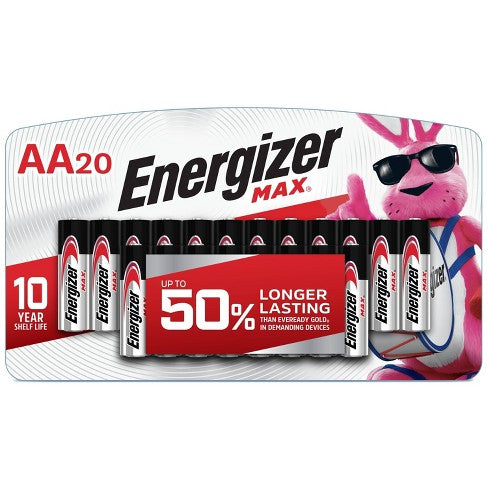 ENERGIZER MAX 20pk AA Batteries image 0
