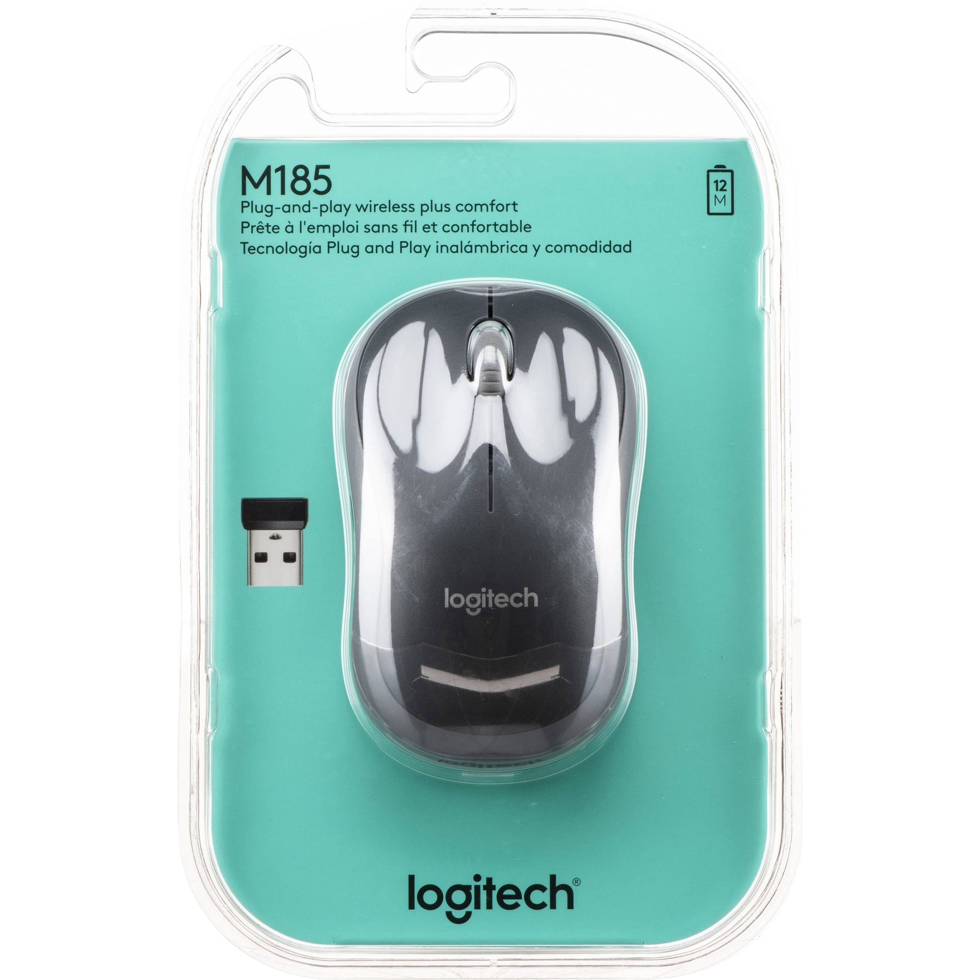 Logitech Mouse - Black (M185) image 0
