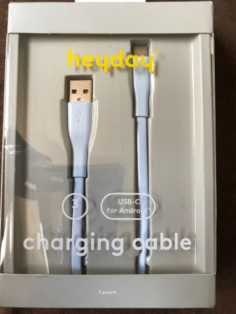 heyday 3' Lightning to USB-A Flat Cable - Whimsical Blue image 0