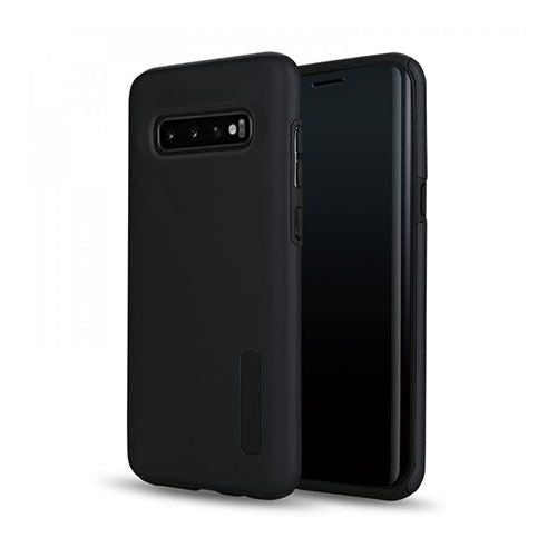 Galaxy S10 Plus Dual Layer Protection Case- BLACK image 0