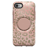 OtterBox Apple iPhone SE (2nd gen)/8/7 Otter + Pop Symmetry Case (with PopTop) - Rose Gold Leopard image 0