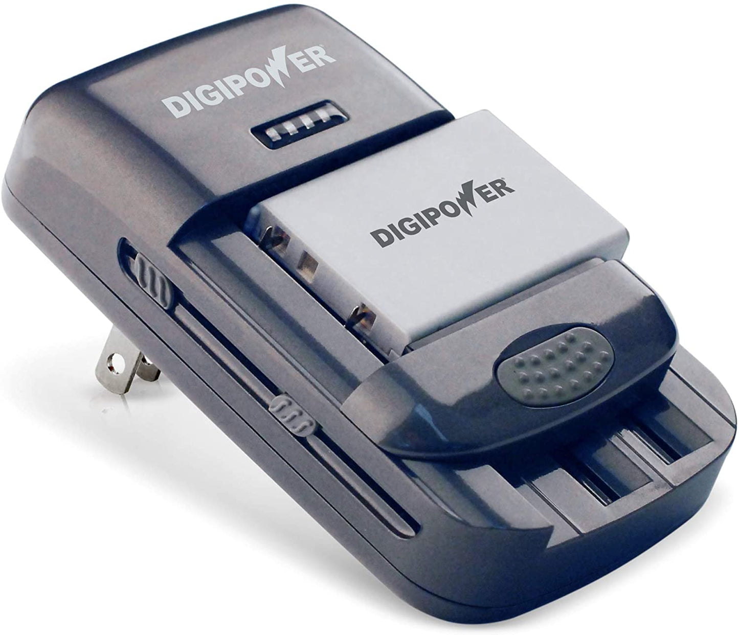 DigiPower Universal Battery Charger - Grey (OPEN BOX) image 0