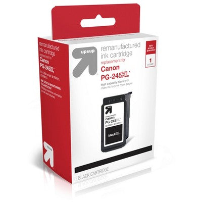 Remanufactured Black XL High Yield Single Ink Cartridge - Compatible with Canon PG-245XL Ink Series Printers - TARPG245XL - up & up image 0