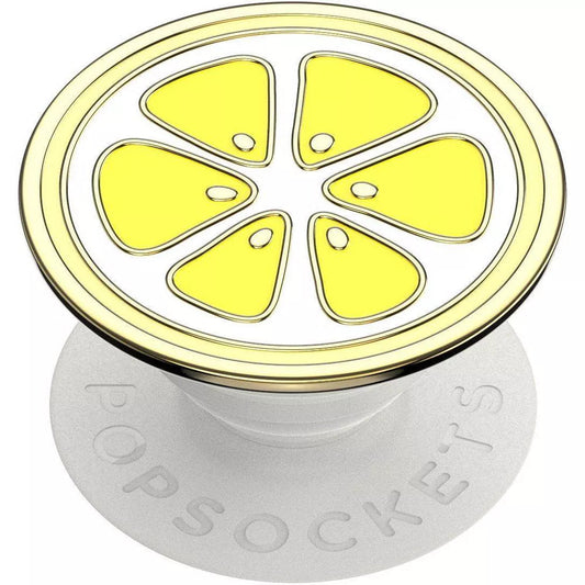 PopSockets PopGrip Enamel Cell Phone Grip & Stand - Lemon Slice image 0