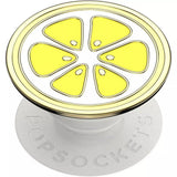 PopSockets PopGrip Enamel Cell Phone Grip & Stand - Lemon Slice image 0
