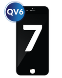 iPhone 7 LCD Assembly w/Steel Plate (QV6) (BLACK) image 0