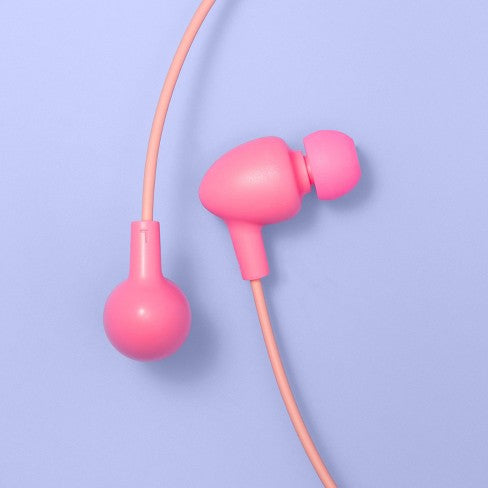 Wired Volume Limited Earbuds - More Than Magic- Pink/Orange image 0