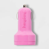 Heyday USB Car Charger - Pink image 0