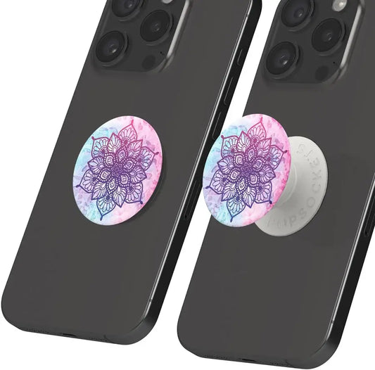PopSockets PopGrip Cell Phone Grip & Stand - Rainbow Nirvana image 0