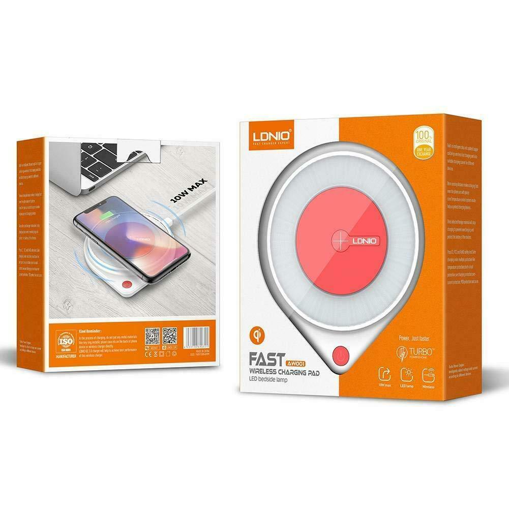 LDNIO10W Fast Wireless Charging Pad Built-in Lamp (AW001) image 0