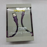 Heyday 6' Lightning to USB-A Thread Wrapped Cable - Midnight Purple image 0