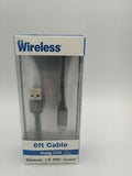 JUSTWI 6FT USB CBL GREY image 0