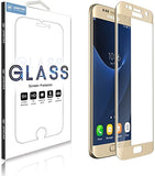 S7 Front Screen Tempered Glass Gold image 0