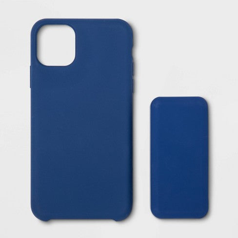 heyday Apple iPhone 11 Pro Max Silicone Case (with 4000mAh Power Bank) - Dark Blue image 0