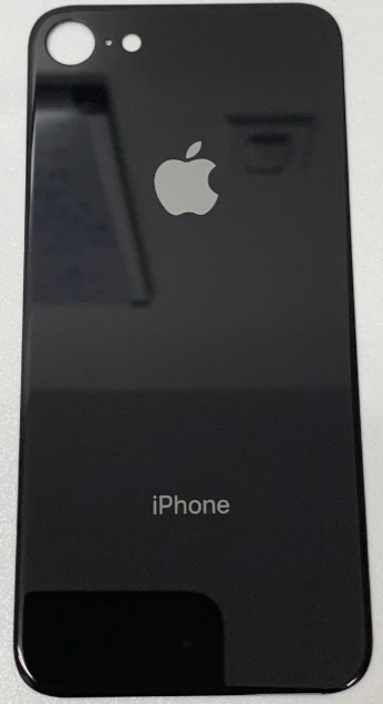 iPhone 8 Back Glass Big Hole Part - Black image 0