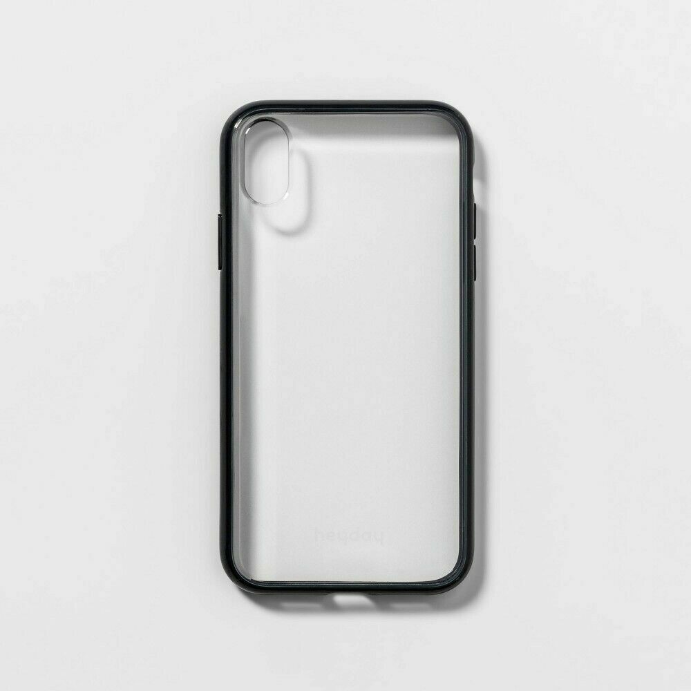 heyday Apple iPhone XR Clear Bumper Case - Black Bumper NIB image 0