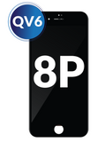 IPhone 8 pus lcd assembly w/steel plate (qv6) (black) image 0