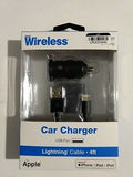 Just Wireless 2.4A/12W 1-Port USB-A Car Charger with 4ft TPU Lightning to USB-A Cable - Black image 0
