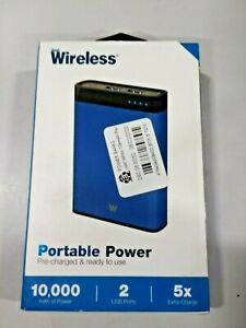 Just Wireless 10000mAh 2-Port Power Bank - Blue image 0