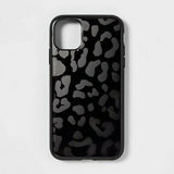heyday Apple iPhone XS Max, 11 Pro Max Antimicrobial Case (Black Leopard Print) image 0