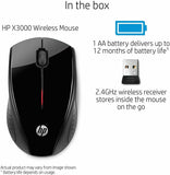 HP x3000 Wireless Mouse, Black image 0