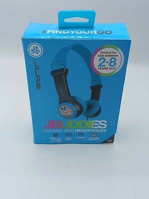 JLab JBuddies Folding Kids Wired HeadPhonenes - Blue (JK2-BLURTL) image 0
