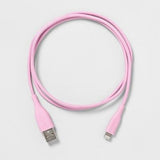 Heyday 3' Lightning to USB-A PVC Round Cable - Peony image 0