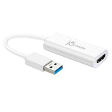 j5 Create USB A 3.0 HDMI Adapter - White image 0