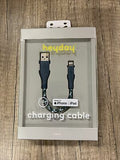 Heyday 6" Lightning USB-A Braided Cable - Spruce Blue image 0