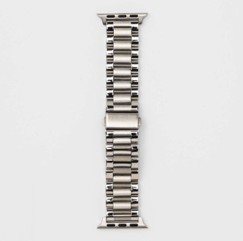 Heyday Apple Watch Classic Silver Metal Link Fashion Watch Band 42/44mm A185 image 0
