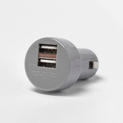 heyday 2-Port USB Car Charger - Wild Dove image 0
