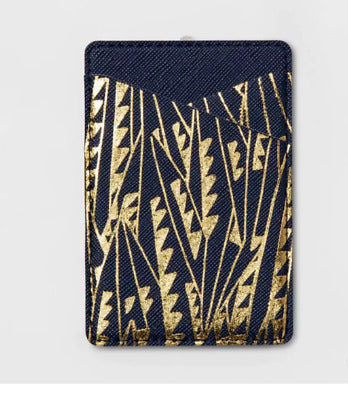 HeydayCell Phone Wallet Pocket - Art Deco Navy image 0
