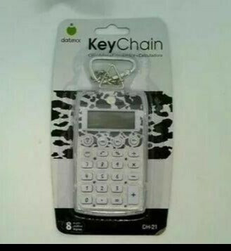 Datexx Key Chain Calculator - Black/White image 0