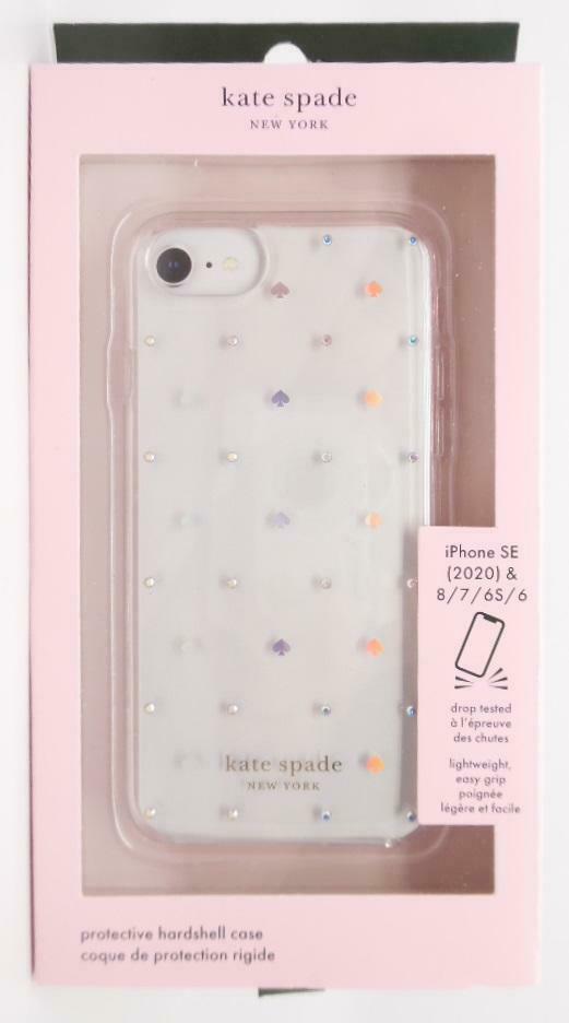 Kate Spade New York Hardshell Case for iPhone SE (2020) 8 7 6S 6 - Spade Pin Dot image 0