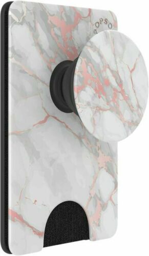 PopSockets Popwallet Plus - Rose Gold Lutz Marble - Card Holder image 0