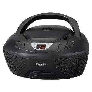 JENSEN CD AM/FM Radio Boombox with LED display - Black (CD-475) NIB image 0
