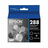 Epson T288120-D2 DURABrite Ultra Black Dual Pack Standard Capacity Cartridge Ink image 0