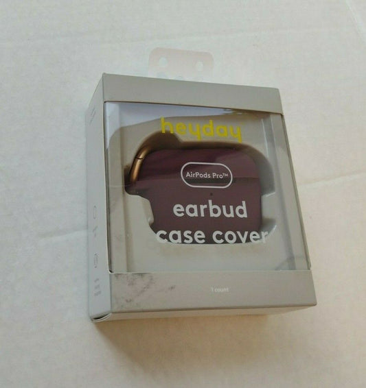 Purple Dark Cherry Earpods Pro Earbud Case Cover Heyday Carabiner Clip Silicone image 0