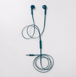 heyday Wired In-Ear Flat Cable Earbuds - Dark Teal image 0