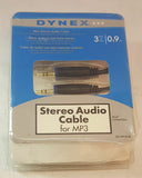 Dynex Mini to RCA Stereo Audio Cable 3 feet 0.9m DX-MP353B image 0
