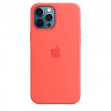 Apple iPhone 12 Pro Max Silicone Case with MagSafe - Pink Citrus image 0