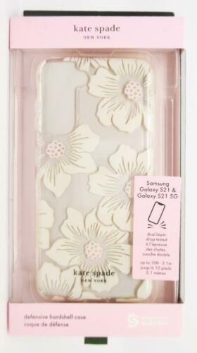 Kate Spade Defensive Hardshell Case for Samsung Galaxy S21 + 5G Hollyhock Floral image 0