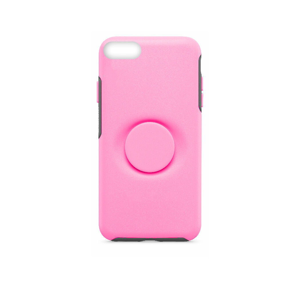 iPhone 8/7/6S Dual Layer Defender Case with Pop Up Holder - HOT PINK image 0