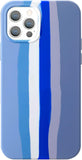 iPhone 12 Pro Max Personalized Creative Cute Camouflage Rainbow Stripes Liquid Silicone Protective Phone Case image 0