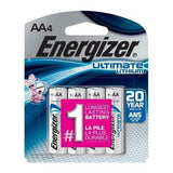 Energizer L91SBP-4 AA Batteries Ultimate Lithium (4 Count), (Pack of 1 image 0
