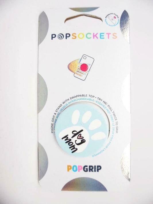 PopSockets PopGrip Cell Phone Grip & Stand with Swappable Top - Dog Mom image 0